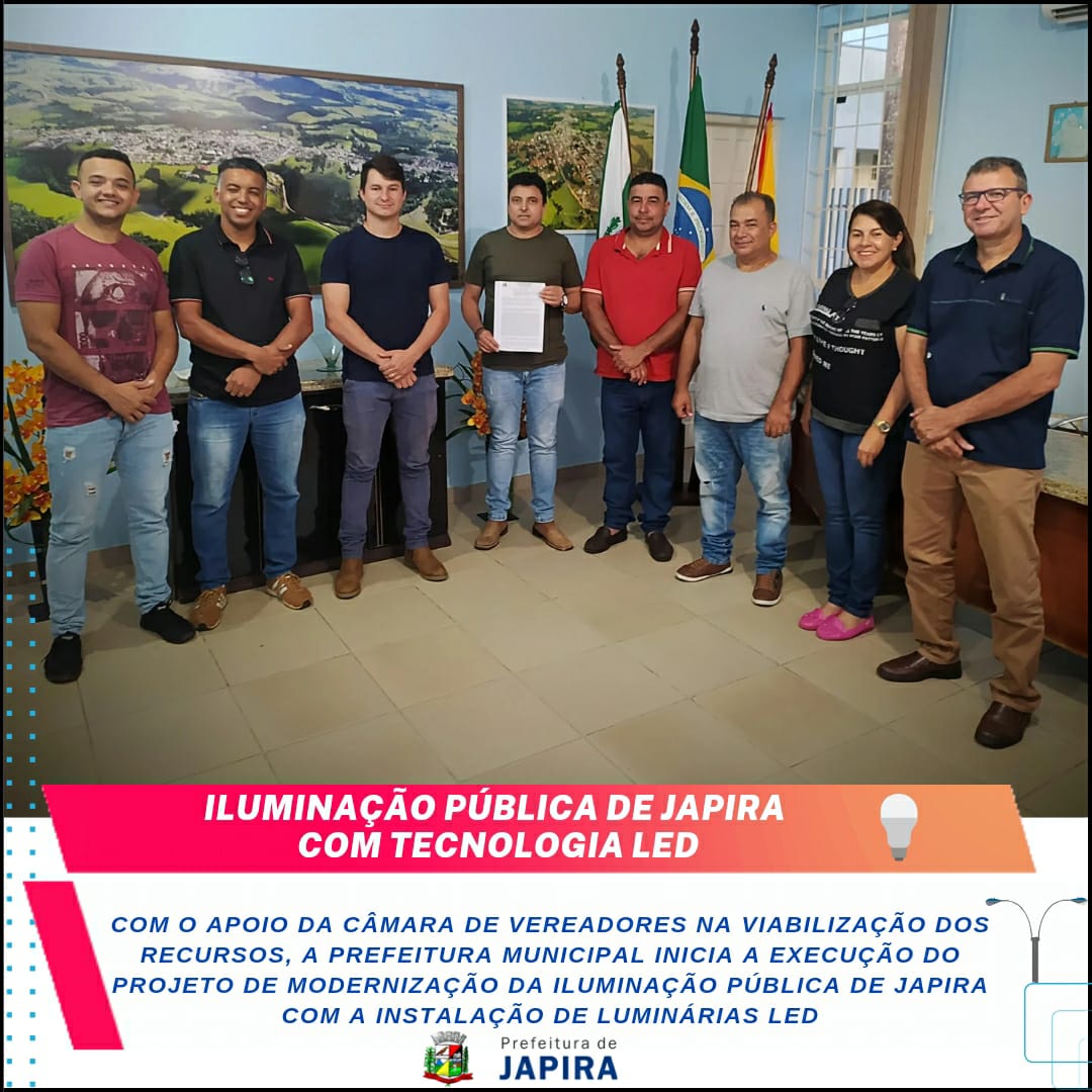 ILUMINAÇÃO PÚBLICA DE JAPIRA COM TECNOLOGIA LED