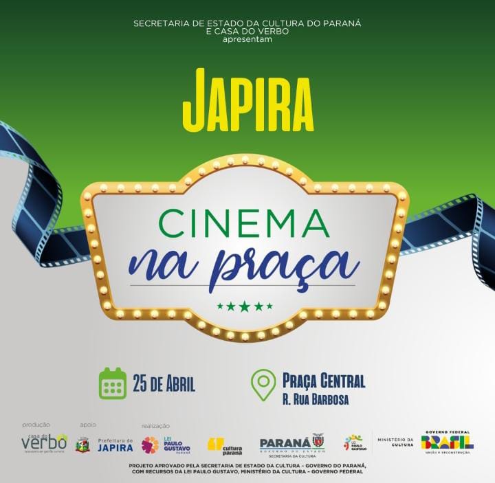 CINEMA NA PRAÇA EM JAPIRA