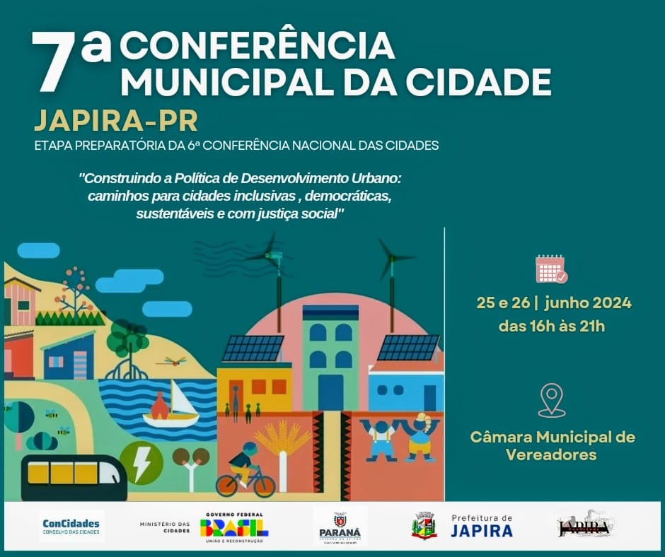 DECRETO N° 050, DE 12 DE JUNHO DE 2024 CONVOCA A 7ª CONFERÊNCIA MUNICIPAL DA CIDADE DE JAPIRA