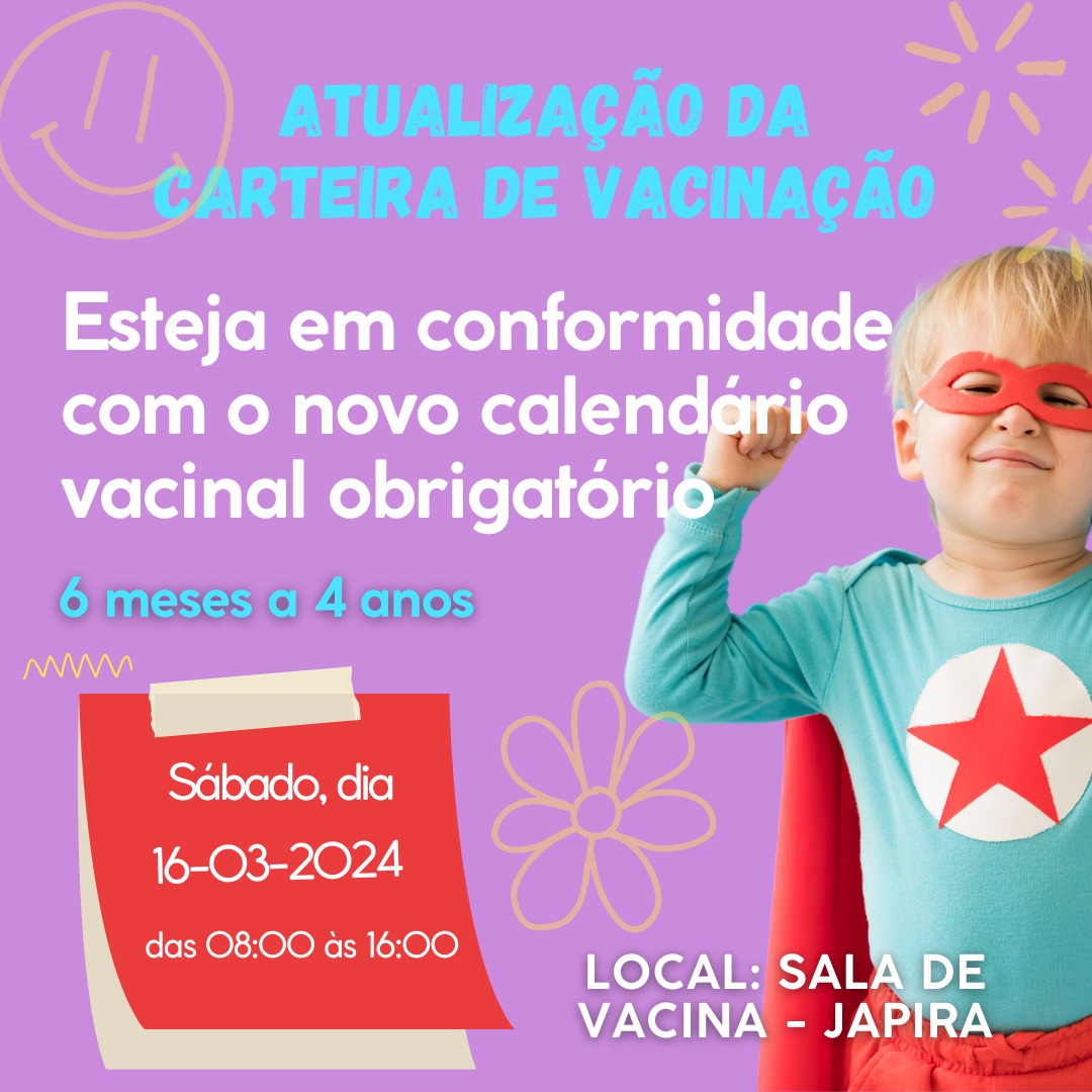 !! ATUALIZAÇÃO DA CARTEIRA DE VACINAÇÃO!!