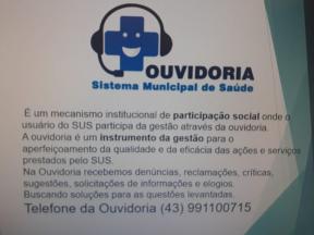 DEPARTAMENTO DE SAÚDE DE JAPIRA DISPONIBILIZA SISTEMA INÉDITO DE OUVIDORIA À POPULAÇÃO!!!