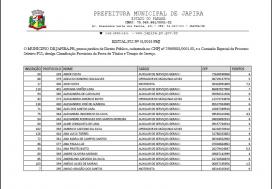 PREFEITURA DIVULGA CLASSIFICAÇÃO PROVISÓRIA DA PROVA DE TÍTULOS E TEMPO DE SERVIÇO  DO SELETIVO PSS.