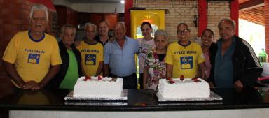 MELHOR IDADE COMEMORAM ANIVERSARIANTES DO MÊS