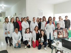 Ocorreu hoje 16/08 um treinamento para profissionais da saúde com o tema sarampo, presidido pelo Doutor Dereck Garcia.