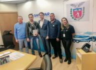 O prefeito Angelo Vigilato e o secretário de Obras Erivelton Borges realizaram importantes agendas em Curitiba nesta terça-feira(27).