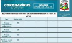 BOLETIM EPIDEMIOLÓGICO DIÁRIO DA SECRETARIA MUNICIPAL  DE SAÚDE DE JAPIRA