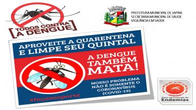 A Prefeitura Municipal de Japira e a Secretaria Municipal de Saúde adverte: