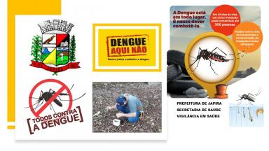 A SECRETARIA MUNICIPAL DE SAÚDE DE JAPIRA DIVULGA QUE O INDICE DE INFESTAÇÃO PREDIAL DO MOSQUITO AEDES AEGYPTI ESTÁ UM POUCO ALTO PEDIMOS A COLABORAÇÃO DE TODA POPULAÇÃO.  