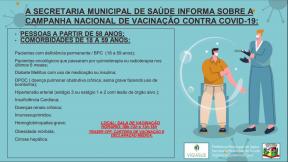 Informativo campanha contra COVID-19.
