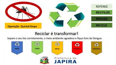 RECICLAR É TRANSFORMAR!