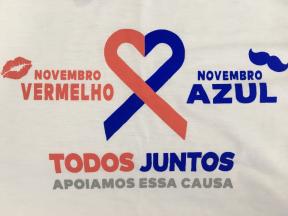 A secretaria de saúde comunica a abertura da campanha novembro azul e vermelho, com intuito de promover a saúde do homem.