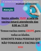 Informativo campanha nacional de vacinação contra a COVID-19.