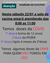  Atenção!  Informativo Campanha Nacional de Vacinação contra Covid-19