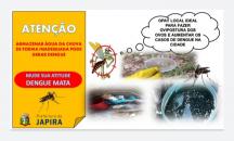 À Prefeitura de Japira através da Secretaria Municipal de Saúde, transmite um alerta na importância de fazer a vistoria nos quintais.