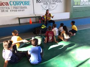 INICIOU-SE OS TREINOS DO PROJETO DE INICIAÇÃO ESPORTIVA NA MODALIDADE DE VÔLEI
