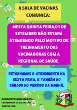 A SALA DE VACINAS COMUNICA.