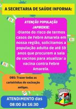 A Secretaria de Saúde informa: