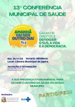 13° Conferência Municipal de Saúde.