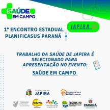 TRABALHO DA SAÚDE DE JAPIRA É SELECIONADO PARA APRESENTAÇÃO NO EVENTO \