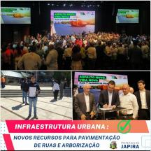 Melhoria da Infraestrutura Urbana: RECURSOS PARA PAVIMENTAÇÃO DE RUAS E ARBORIZAÇÃO