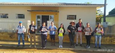 Á Prefeitura de Japira, através da Secretaria Municipal de saúde, com o intuito de prevenir e orientar a população, realizou o mutirão, todos contra o mosquito, no dia 27 de junho 2023