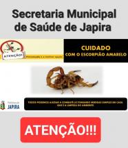 À Prefeitura Municipal de Japira e a Secretaria Municipal de Saúde, através da coordenação de endemias, vem orientar toda população japirenses