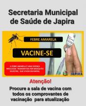 Á Prefeitura de Japira, através da Secretaria Municipal de saúde, com o intuito de prevenir e orientar a população