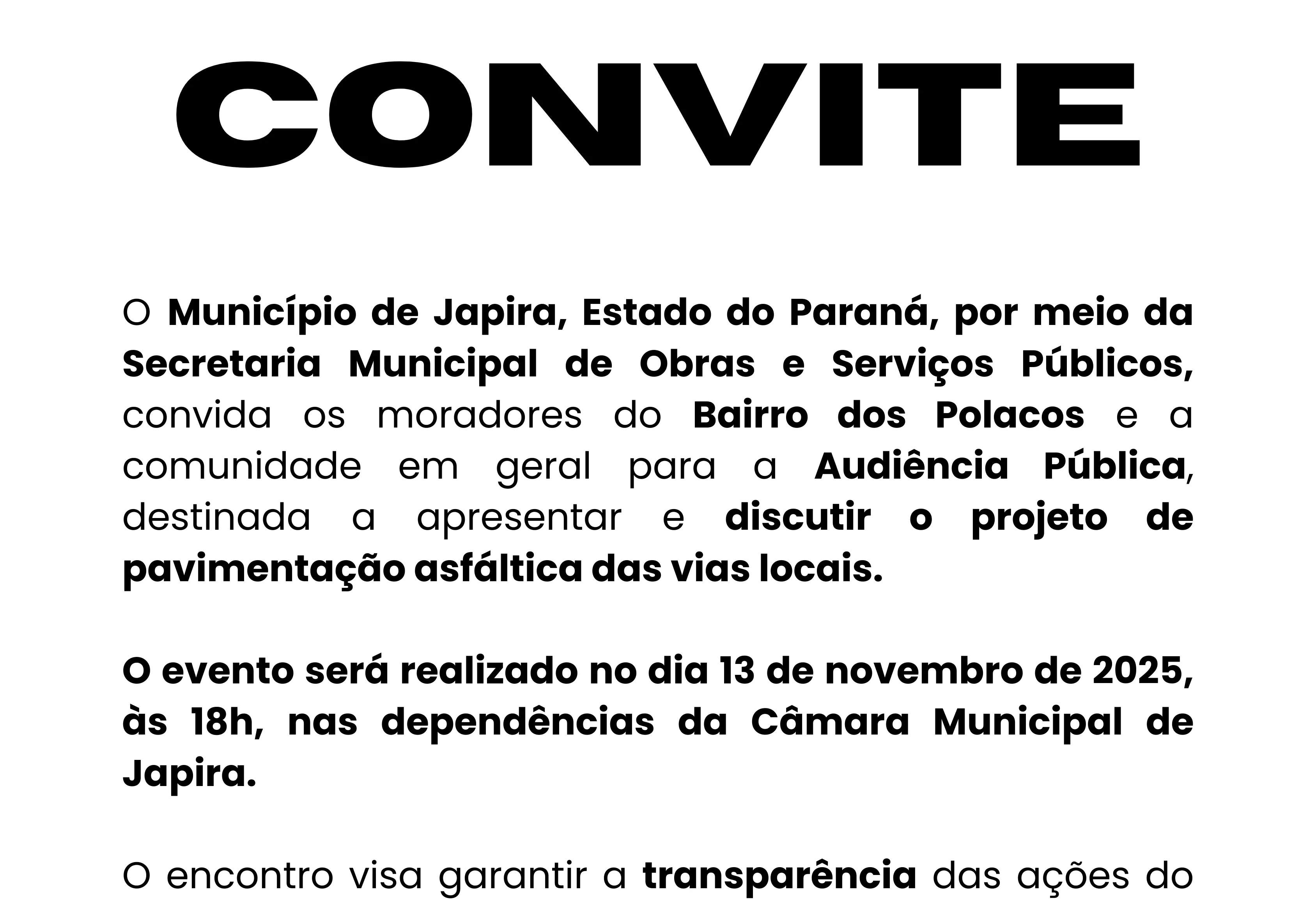 Audiência Publica - Bairro dos Polacos