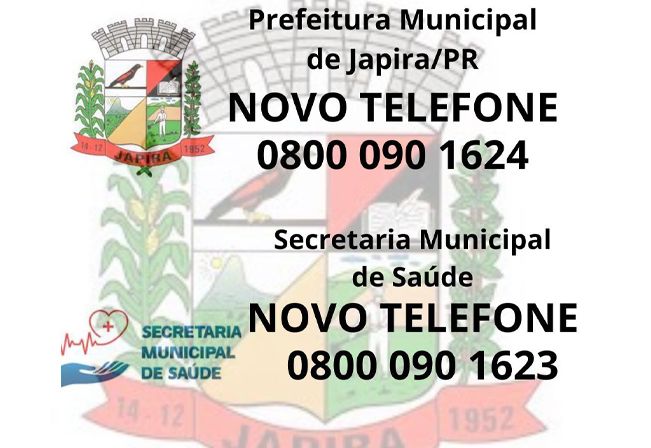NOVOS TELEFONES